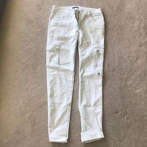Venus White Cargo Jeans